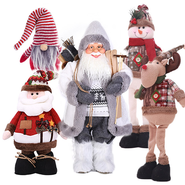 모아 산타할아버지 인형 크리스마스 산타 트리 루돌프 인형 장식 소품 파티 용품